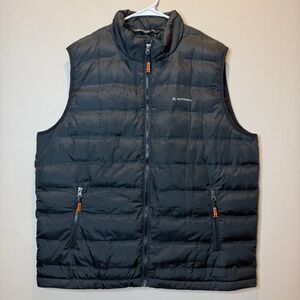 Extremus Black Quilted Puffer Vest Full Zip Mens Size XL Gorpcore Hiking Outdoor